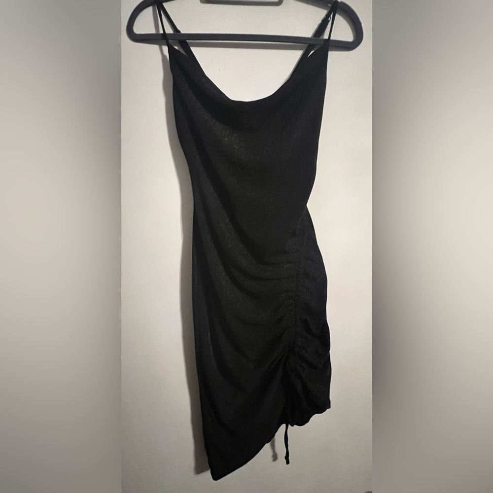 Black mini dress
